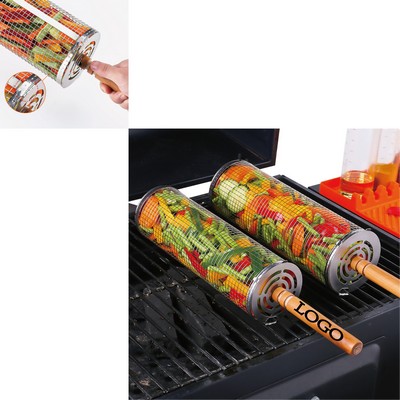 Barbecue Baskets with Wooden Handle 12"