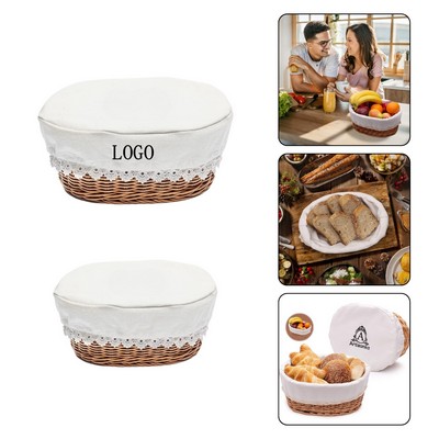 Rattan Picnic Basket With Handle