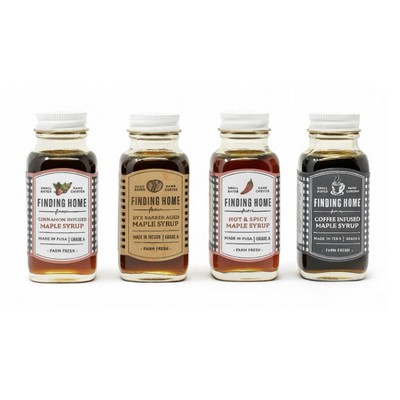 Infused Maple Syrup Gift Set: 4 Gourmet Flavors